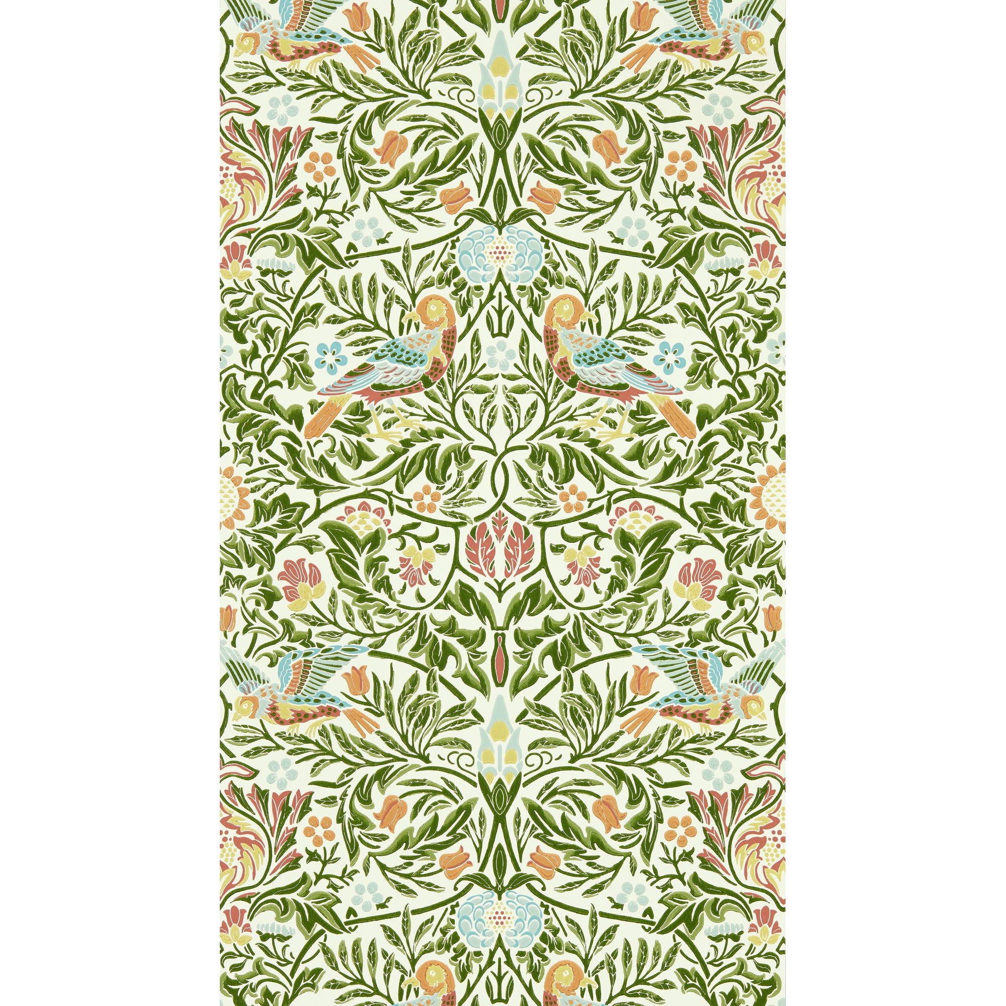 Bird Wallpaper 217192 By Morris Co In Boughs Green